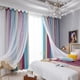 thumbnail image 3 of Cortinas de alquitrán, cortinas opacas de estrellas para niños, niñas, dormitorio, sala de estar TFixol Cortina, 3 of 7