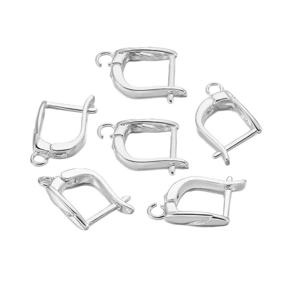 6 Pcs Crochets d'Oreilles Crochets d'Oreilles Fabrication de Bijoux Artisanat Accessoires d'Ornement Boucle d'Oreille Carrée