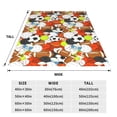 thumbnail image 2 of JUNZAN Colorful Balls Print Flannel Fleece Blanket Throw Blanket for Bed,Sofa,Couch,Travel,Camping(60"x50" ), 2 of 5