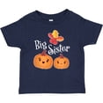 thumbnail image 3 of Inktastic Big Sister Pumpkins with Fall Leaves Girls Baby T-Shirt, 3 of 5