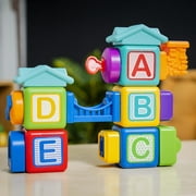 Baby Einstein Connectables 15-Piece Magnetic Activity Baby Building Blocks Toys, 6 months+ Unisex