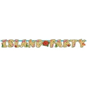 Amscan Club Luau Party Illustrated Letter Banner