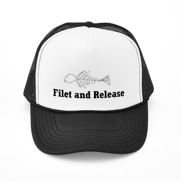 CafePress - Filet & Release T Shirts & More - Adjustable Unisex Printed Trucker Hat with Mesh Back
