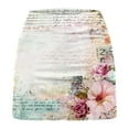 thumbnail image 3 of Women Floral Printed Workout Skirt Skorts Casual Stretchy High Waisted Gym Yoga Tennis Skorts with Mini Skirts, 3 of 5