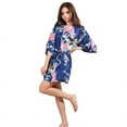 thumbnail image 4 of KIMONO - Silk/Satin Robe - Pretty FLORAL, 4 of 7