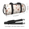 thumbnail image 2 of Balery Cute Squirrel Bolsa de Gimnasio para Mujeres y Hombres, Bolsa de Viaje Impermeable, Bolsa de Fin de Semana con Compartimento para Zapatos y Bolsillo Húmedo, 2 of 6