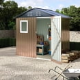 thumbnail image 1 of AKDSteel 6x4 Ft Metal Storage Shed With Window, Lockable Door, And Air Vent For Secure Outdoor Storage In Your Patio, Yard, Or Garden, 1 of 8