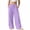 Y Purple, variant on DJDLJWCJ Teen Girls Baggy Cotton Pants Loose Fit Solid Color Jogger Pants Elastic Waist Drawstring Casual Pants Blue Size 5