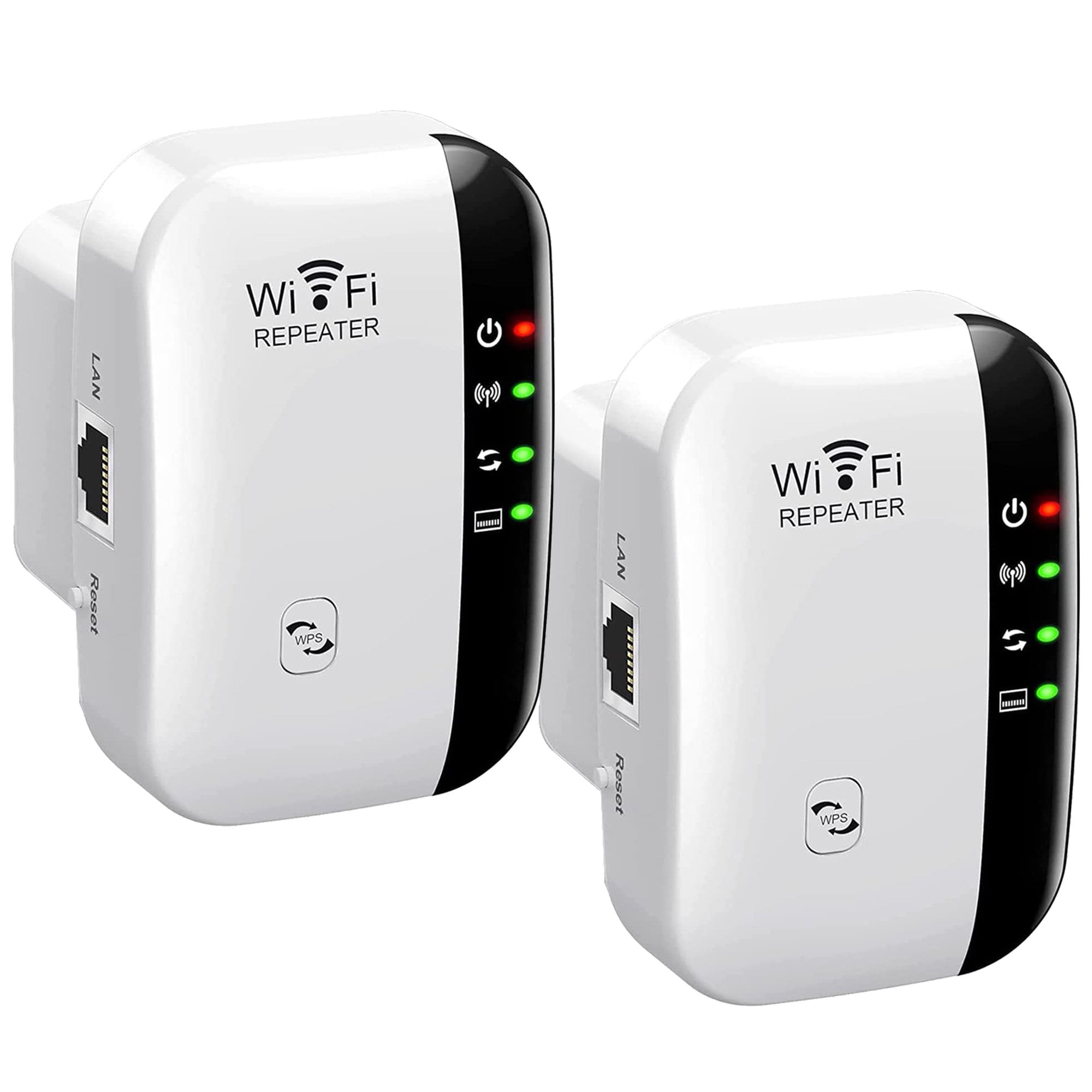 2 Pack WiFi Extender, Signal Booster Up to 2640sq.ft and Devices, Wireless Internet WiFi Range Extender, Long Range Amplifier with Ethernet Port, 1-Tap Setup, Access Point - Walmart.com