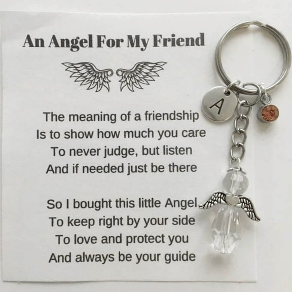 Friendship Keychain Gift | Metal Key Organizer | Meaningful Card Included | 8cm Length | Bag Decoration Accessory | Thoughtful Gift for Family & Friends | 1 Pack