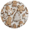 thumbnail image 3 of Christmas My Favorite Gingerbread Cookies Round Carpet Circle Rug Outdoor Patio Area Rug Washable Large Area Rugs Hallway Room Decor Fitness Mats, 3 of 8