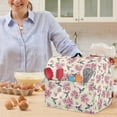 thumbnail image 5 of ZIATUBLES Kitchen Stand Mixer Dust Cover Multi-Functional Mixer Cover with Front Pockets and Adjusting Drawstring Washable Reusable Kitchen Mixer Accessories, Hummingbird Peach Blossom, 5 of 7
