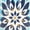Blue, variant on Sunnydaze Painted Glass Medallion Freestanding Outdoor Bird Bath - Orange