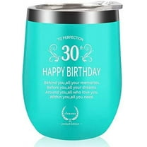 ILIKAKA 30th Birthday Gifts for Women Wine Glass-30 Funny Gift Idea for Her 1990 Tumbler 30 years old Unigue present for sister
