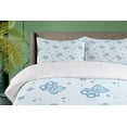 thumbnail image 4 of Ambesonne Cartoon Duvet Cover Set, Teddy Bear Letters, 2-Calking, Pale Blue Aqua, 4 of 6