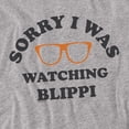 thumbnail image 2 of Blippi Sorry I was Watching Blippi Youth Long Sleeve T Shirt, Athletic Heather, Small, 2 of 3