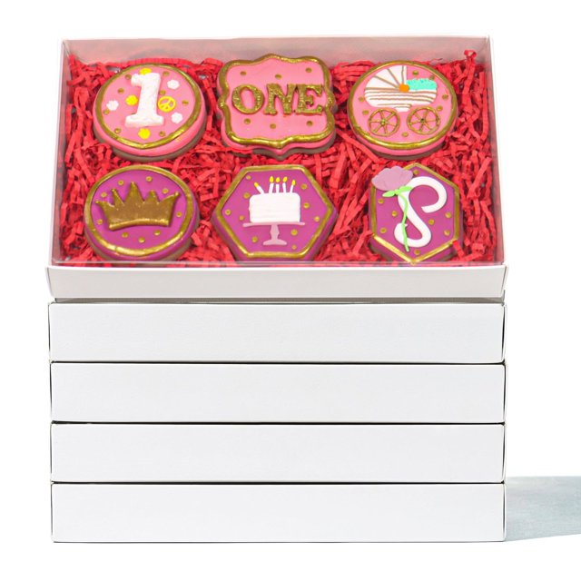 Cajas para panadería TEMLQPACK, paquete de 55 unidades, 24,1 x 15,2 x 3 cm con ventana