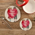 thumbnail image 2 of GZHJMY Romantic Valentine's Day Confession Trivet Pot Holder, Round Woven Potholders Set 2PCS-Braided - Coasters - Table Mats 99 for Kitchen Pans Bowl Teapot, 2 of 7