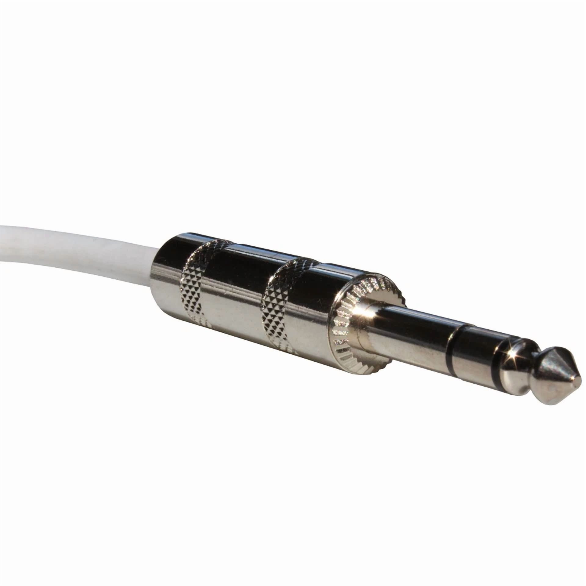 BUTTERFLY- White 6Ft Foot 1/4 Trs Stereo Pro Audio Balanced Patch Cable Instrument Cord New