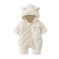 thumbnail image 4 of Long Sleeve Bodysuits Organic Cotton Baby Clothes for Boys and Girls 6-12 Months 12-24 Months 2t 3t 4t 5t 6t 7t 8t 9t Children(White,0-3 Months), 4 of 4