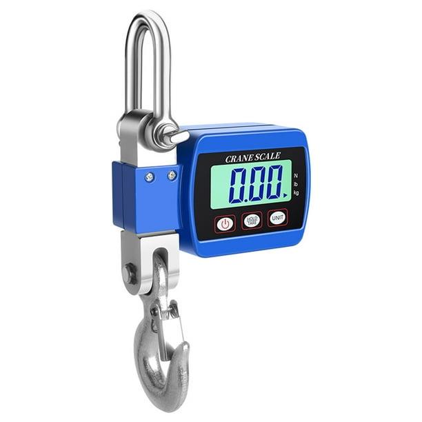 PESAJE DE PESAJE LCD PANTALLA DIGITAL CRANCE ESCALA 0.05-500 kg Crane de Gancho de Peso de Servicio Pesado Industrial Portátil Con Función de de Unidad
