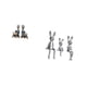 thumbnail image 5 of Figura de familia de y conejo de resina moderna, escultura decorativa, arte artesanal coleccionable para escritorio, estantería, hogar, ofici, 5 of 8