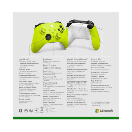 Microsoft - Xbox Wireless Controller for Xbox Series X, Xbox Series S, Xbox One, Windows Devices - Electric Volt
