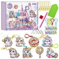 thumbnail image 5 of DIY Diamond Painting Keychain Kit for Kids – Unicorn Mermaid Ice Cream 5D Sparkling Gem Art, Fun Craft Set for Ages 6-12, Creative Birthday Party Favors & Sensory Toys, 5 of 7