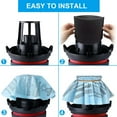 thumbnail image 5 of 8 pack 90107/90137 Reusable Dry Filters and 4 Pcs 90585 Foam Sleeve Filter Kit Replacement for Shop Vac 5 Gallon and Above Wet/Dry Vacuum, Part# 9010700, 9013700, 9058500, with 6 Retaining Bands, 5 of 6