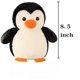 thumbnail image 4 of Lindo pingüino de peluche de 21 cm. Regalo para niñas, niños, bebés, cumpleaños, Navidad, Día del Niño, Halloween, Día de Acción de Gracias., 4 of 5
