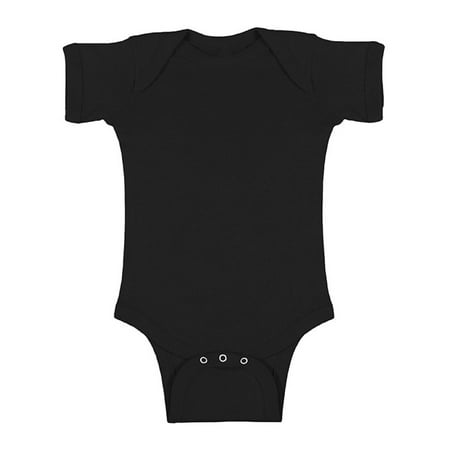 

Perfect Baby Bodysuit Romper for Baby Girls Black Short Sleeve One Piece Outfit
