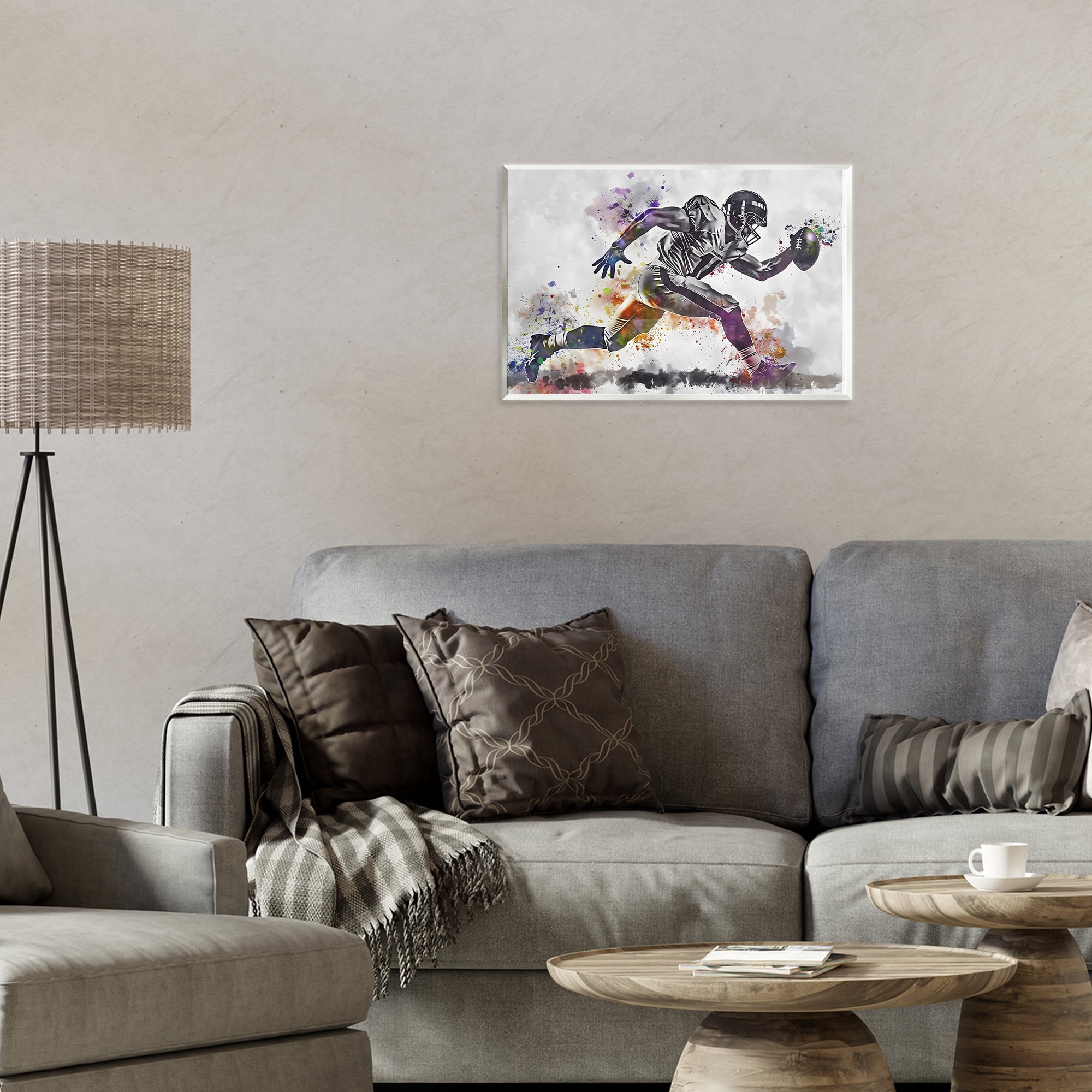 Stupell Industries Endurance Football Sprint Wall Plaque Art, design by Creative Studio