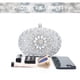 thumbnail image 4 of Bolso de mano Crystal Clutch con diseño de lanpet con diamantes de imitación, plateado, 4 of 6