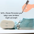 thumbnail image 2 of Baby Boy Shoe Personalized Ornament Blue Dated 2025 Baby's First Christmas, 2 of 6