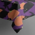 thumbnail image 5 of Purple Halloween Black Cats and Pumpkins Square Tablecloth,Waterproof Square Table Cover,Wipeable Spillproof Washable Table Cover for Home Kitchen Party Decor 52"x52"(132x132cm), 5 of 6
