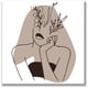 thumbnail image 1 of Cuadro de Madera Pixtreats Silueta de Mujer Planta 80X80 cm, 1 of 4