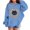 Blue, variant on Grblisyd Girls Oversized Hoodies Halloween Long Sleeve Pullover Sweatshirts Kids Fashion Casual Outfits Fall Winter Clothes