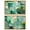 Gold Frame, variant on Fresh Beginning Set Canvas Set of 2 Green and Blue Art by Art Remedy, Gallery Wrapped, 45 x 30