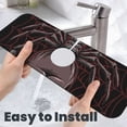 thumbnail image 6 of Vsdgher Spider with Skull Kitchen Sink Splash Guard Faucet Mat -1 PC Super Absorbent Fast Drying Mat Sink Gadgets-Splash, Bathroom,Sink Mat,(15" X 5.5" ), 6 of 7