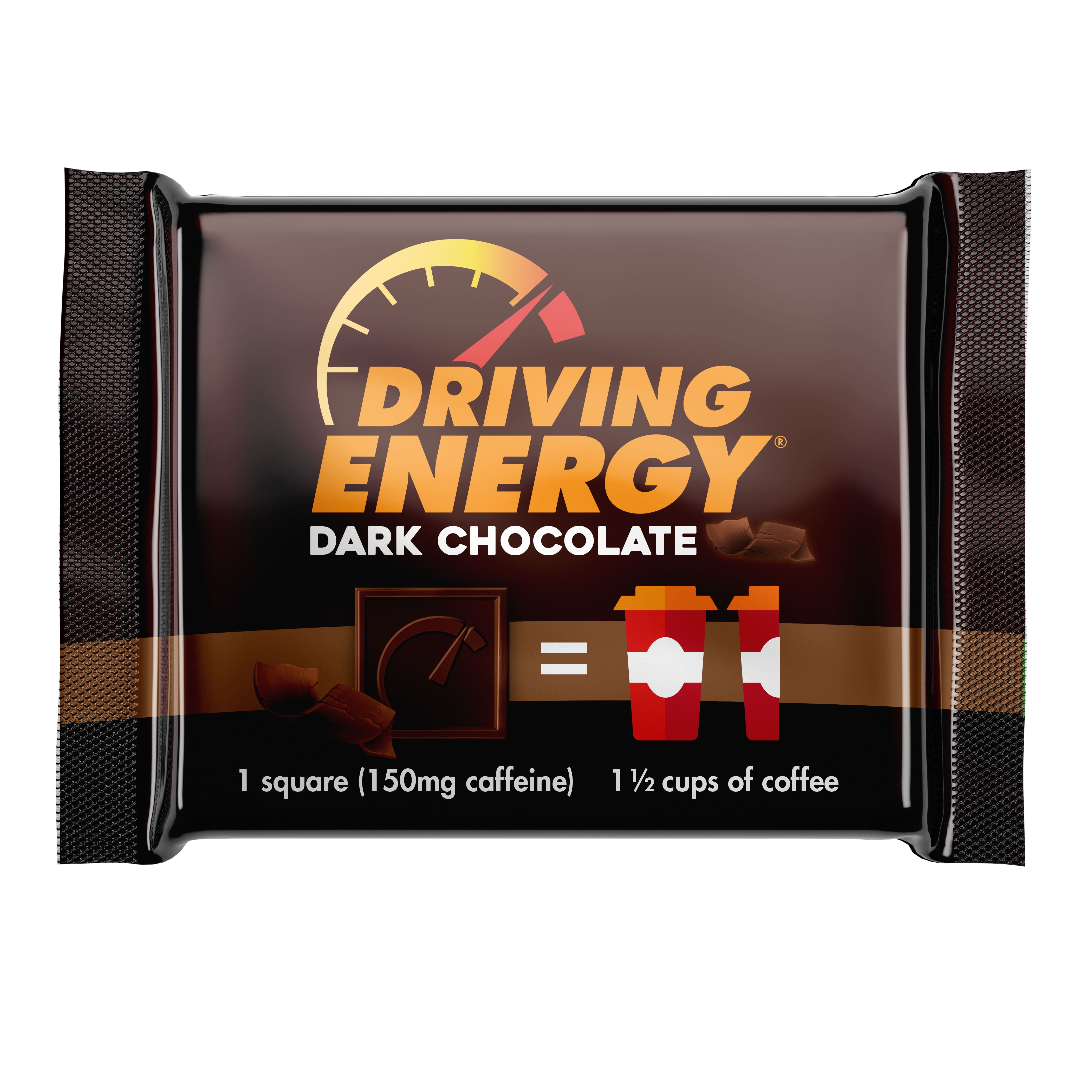 ZenEvo Driving Energy - Caffeinated Dark Chocolate Squares 30ct.