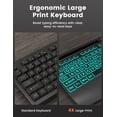 thumbnail image 3 of Wired Keyboard & Mouse Combo, 4X Large Print RGB Backlit Keys with Palm Rest, Ergonomic USB Plug & Play Set for Seniors Students PC Laptop Mac Home Office, 3 of 9