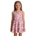 thumbnail image 2 of MEZZALL Girls Summer Floral Dress Casual Party Wear For Toddler Elegant Sleeveless A-Line O-Neck Holiday Dresses, 2 of 4