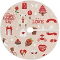 thumbnail image 1 of FMSHPON Valentine's Day Mother's Day Red Heart Love Xmas Christmas Tree Skirt Stand Mat for Holiday Party Decoration Indoor Outdoor 36 inches, 1 of 6