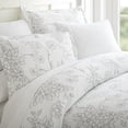 thumbnail image 1 of ienjoy Home 3 Piece Vines Patterned Home Collection Premium Ultra Soft Duvet Cover Set, King, Gray, 1 of 5