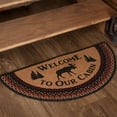 thumbnail image 4 of VHC Brands Cumberland Jute 16.5 x 33 Inch Stenciled Moose Half Circle Rug, 4 of 5