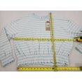 thumbnail image 3 of Levi's California Womens Juniors Paloma Cropped Striped Sweatshirt Blue XL, 3 of 9