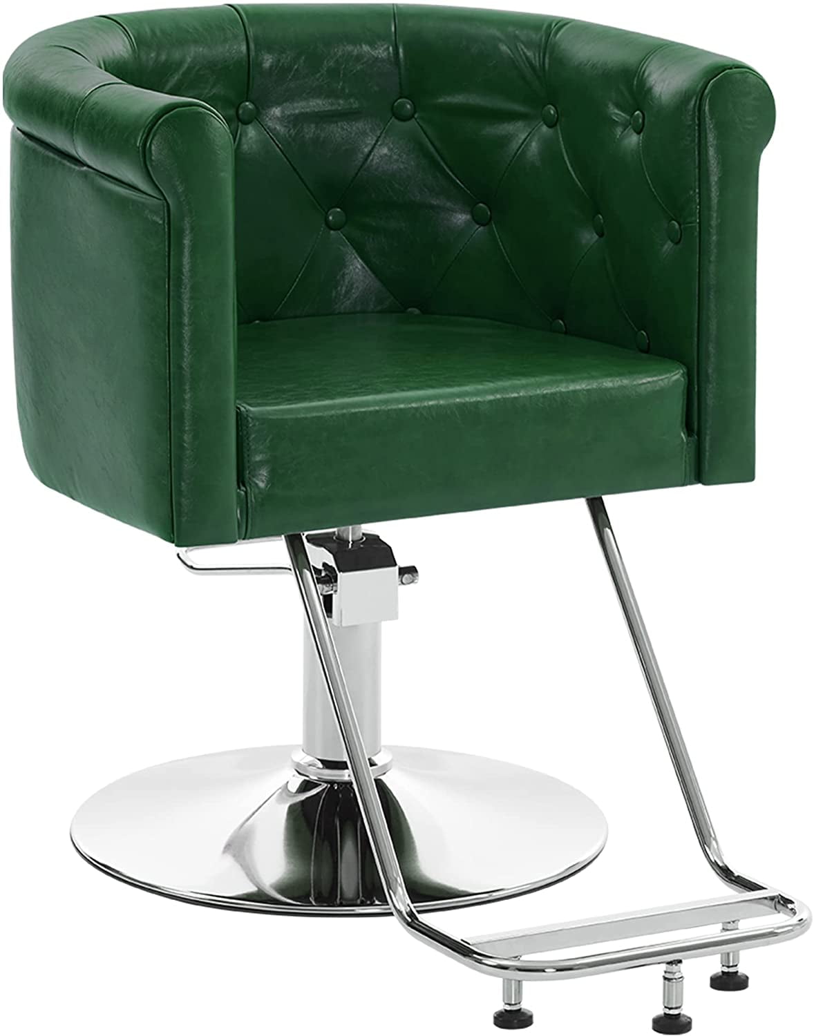 BarberPub Luxurious Styling Salon Chair for Hair Stylist, Tub Style