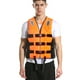 thumbnail image 1 of Chaleco salvavidas para adultos con silbato para natación, canotaje, boya deportiva, chaqueta (naranja S), 1 of 9
