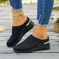 thumbnail image 5 of RotHome Women's Orthopedic Mule Clogs, Knit Breathable Slip-On Platform Sneakers with Arch Support, Comfortable Garden Walking Shoes for Daily Wear, 5 of 9