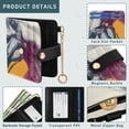 thumbnail image 5 of Small Wallet For Women Bifold Leather Pocket Coin Credit Card Holder With RFID Blocking Horse Hand-drawn Illustration Style, 5 of 6